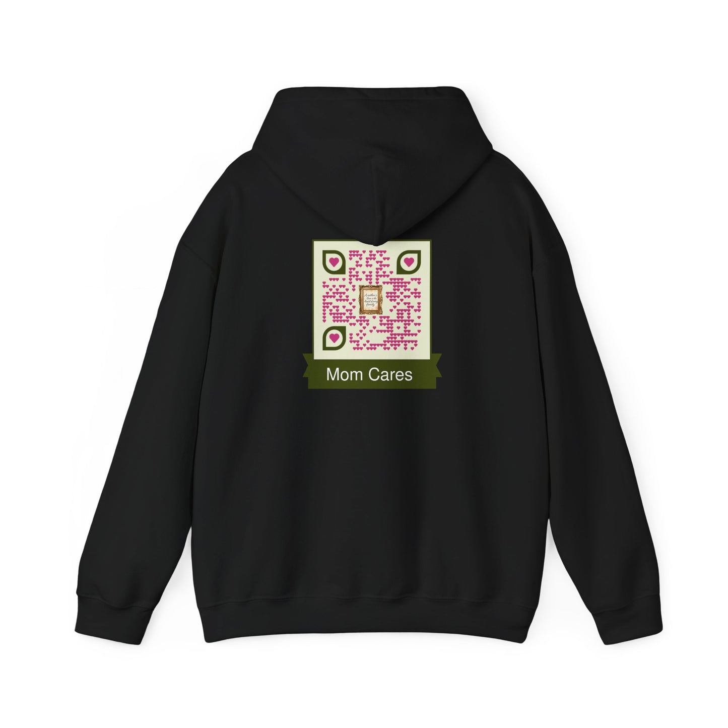 Unisex QR Code Hoodie – Wear Your Love for Mom