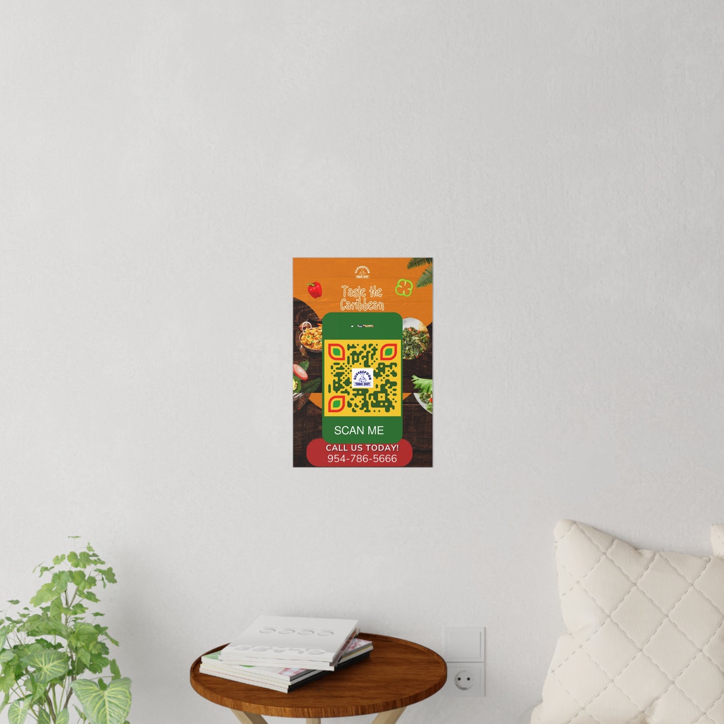 QR Custom Wall Decals "Silver Spoon"