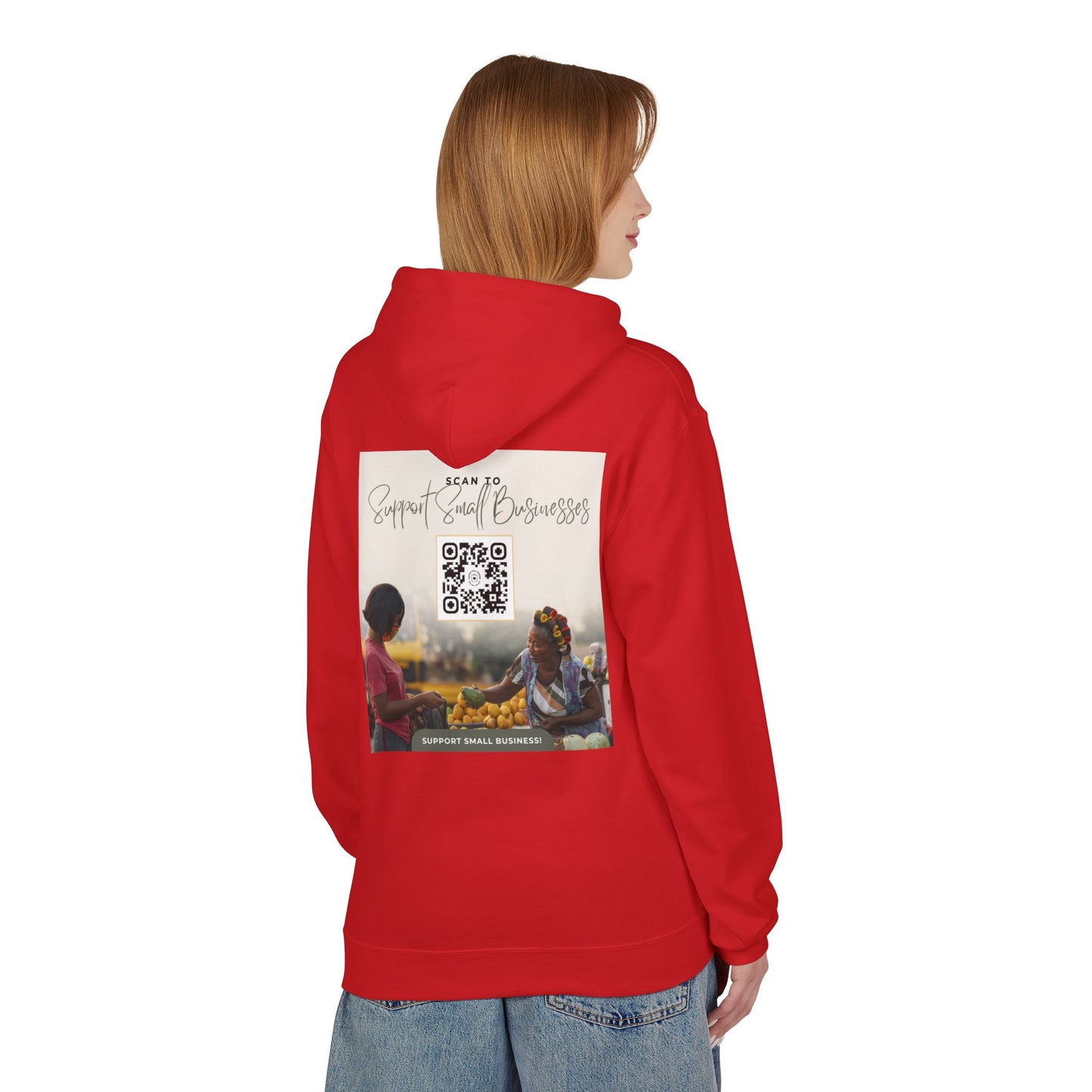 Support Small Business - Unisex Midweight Softstyle Fleece Hoodie