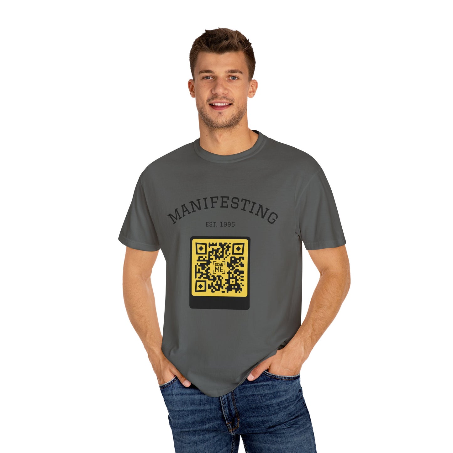 Manifesting Greatness Unisex QR Tee