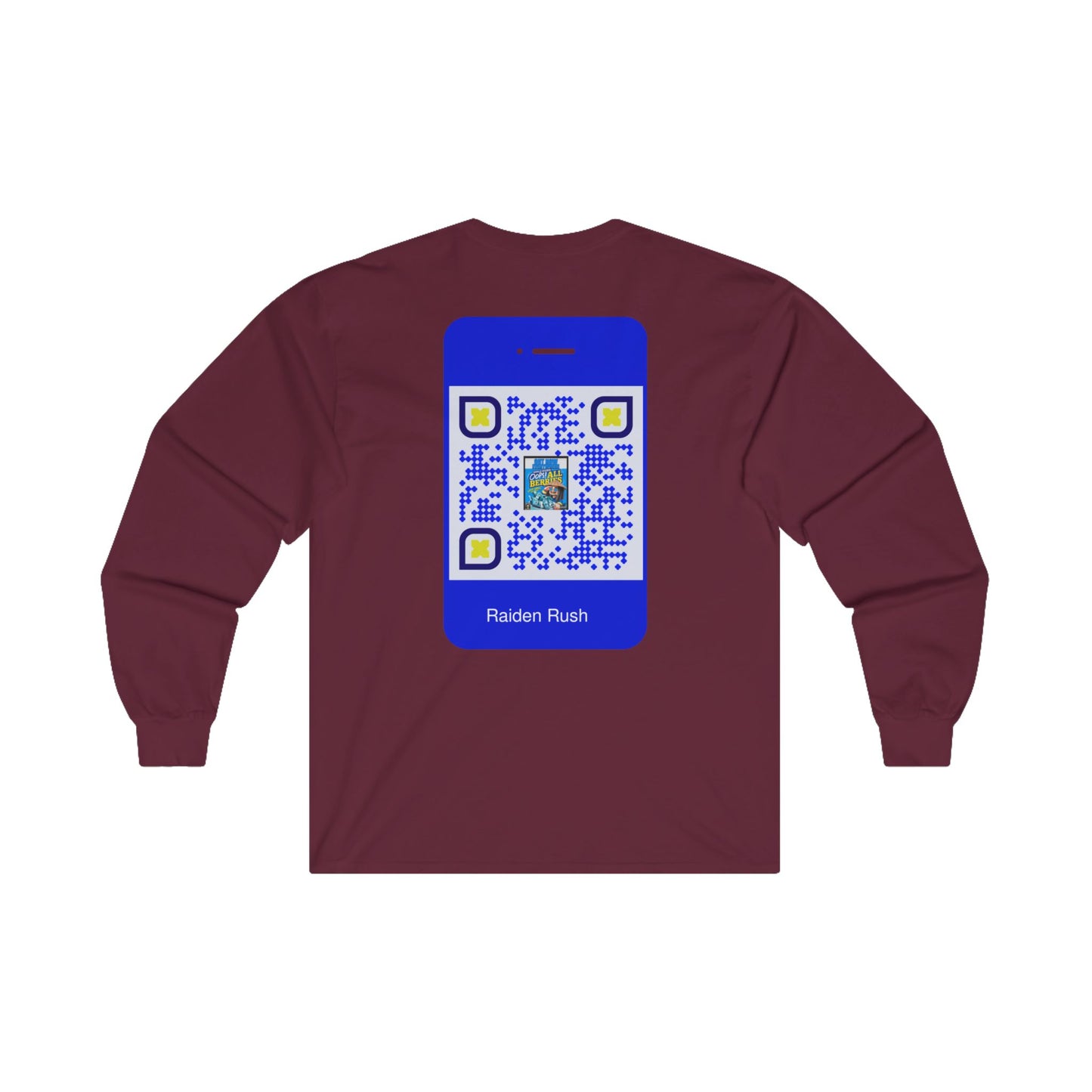 QR Custom "Raiden Rush" Unisex Ultra Cotton Long Sleeve Tee