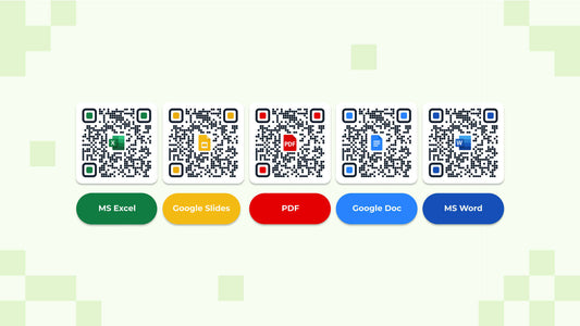 Share art portfolios digitally through QR
