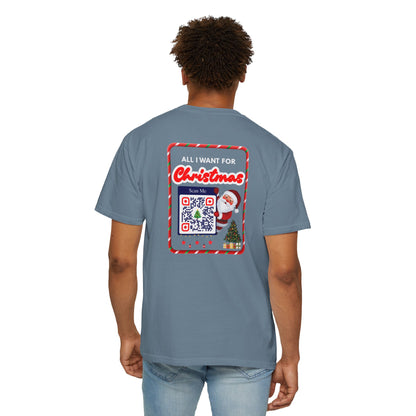 Unisex Christmas Spirit Garment-Dyed Shirt