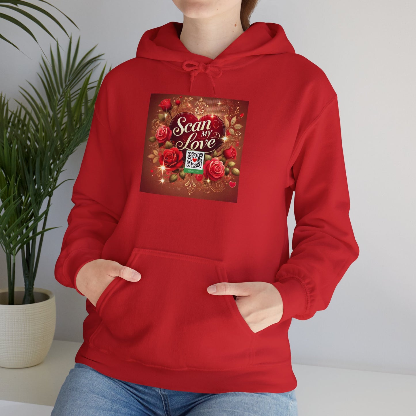 Scan My Love - Unisex Heavy Blend™ Hooded Sweatshirt