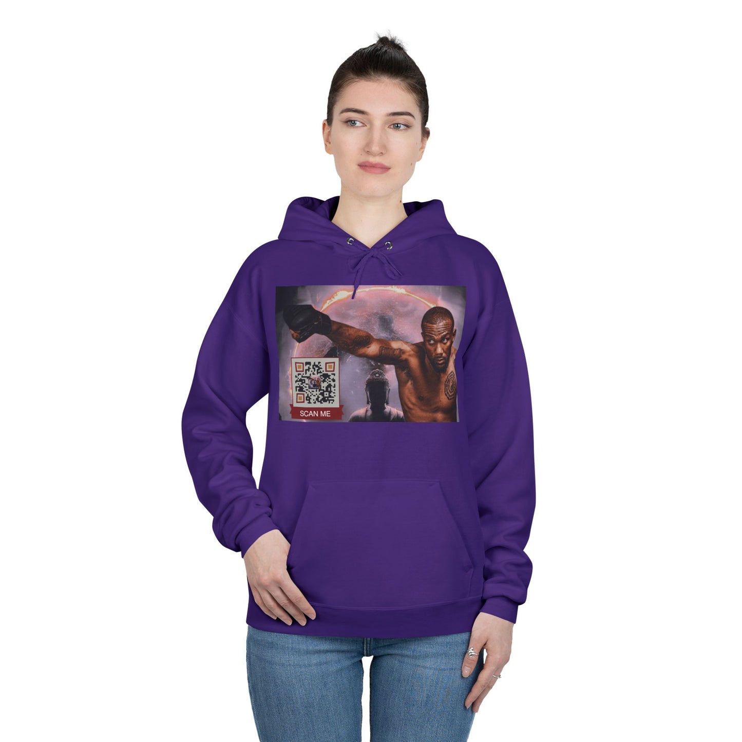 QR Custom "Sacred Beast" Unisex EcoSmart® Pullover Hoodie Sweatshirt