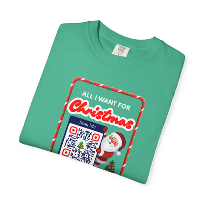 Unisex Christmas Spirit Garment-Dyed Shirt