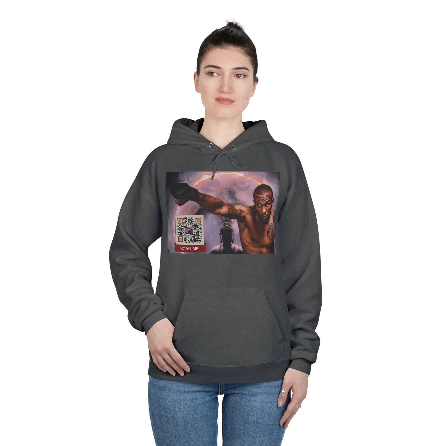 QR Custom "Sacred Beast" Unisex EcoSmart® Pullover Hoodie Sweatshirt