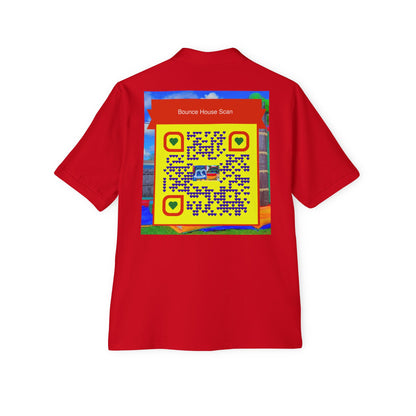 QR Custom "Sflo Bros Bounce house" Men's Piqué Polo