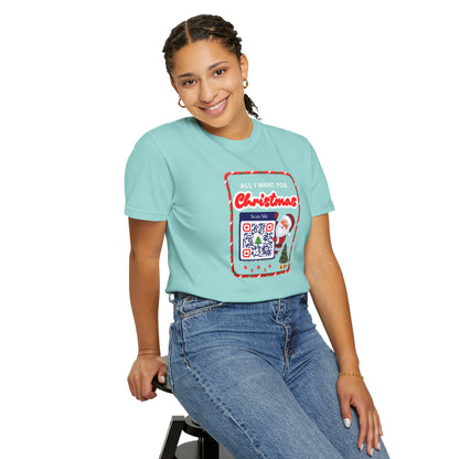 Unisex Christmas Spirit Garment-Dyed Shirt