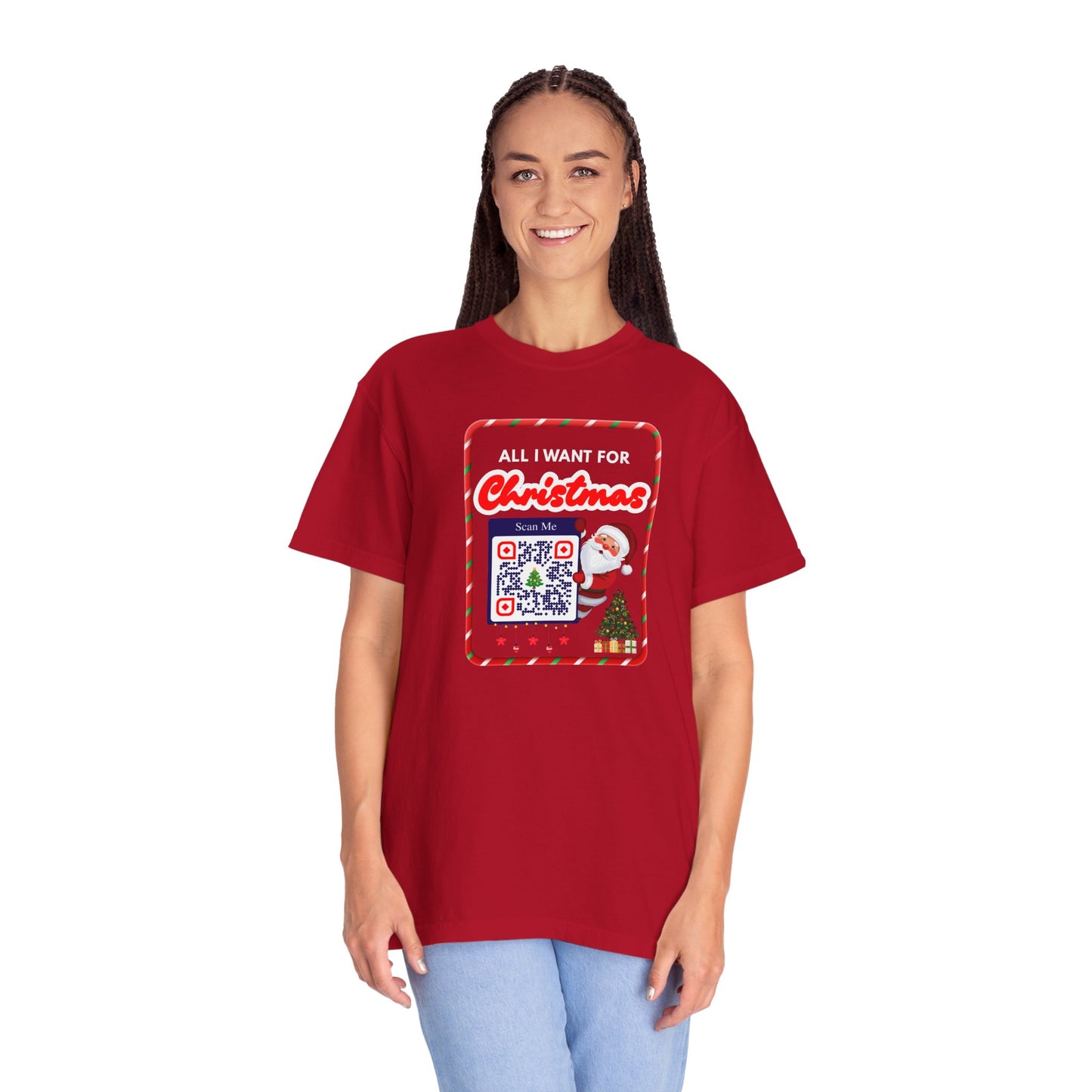 Unisex Christmas Spirit Garment-Dyed Shirt