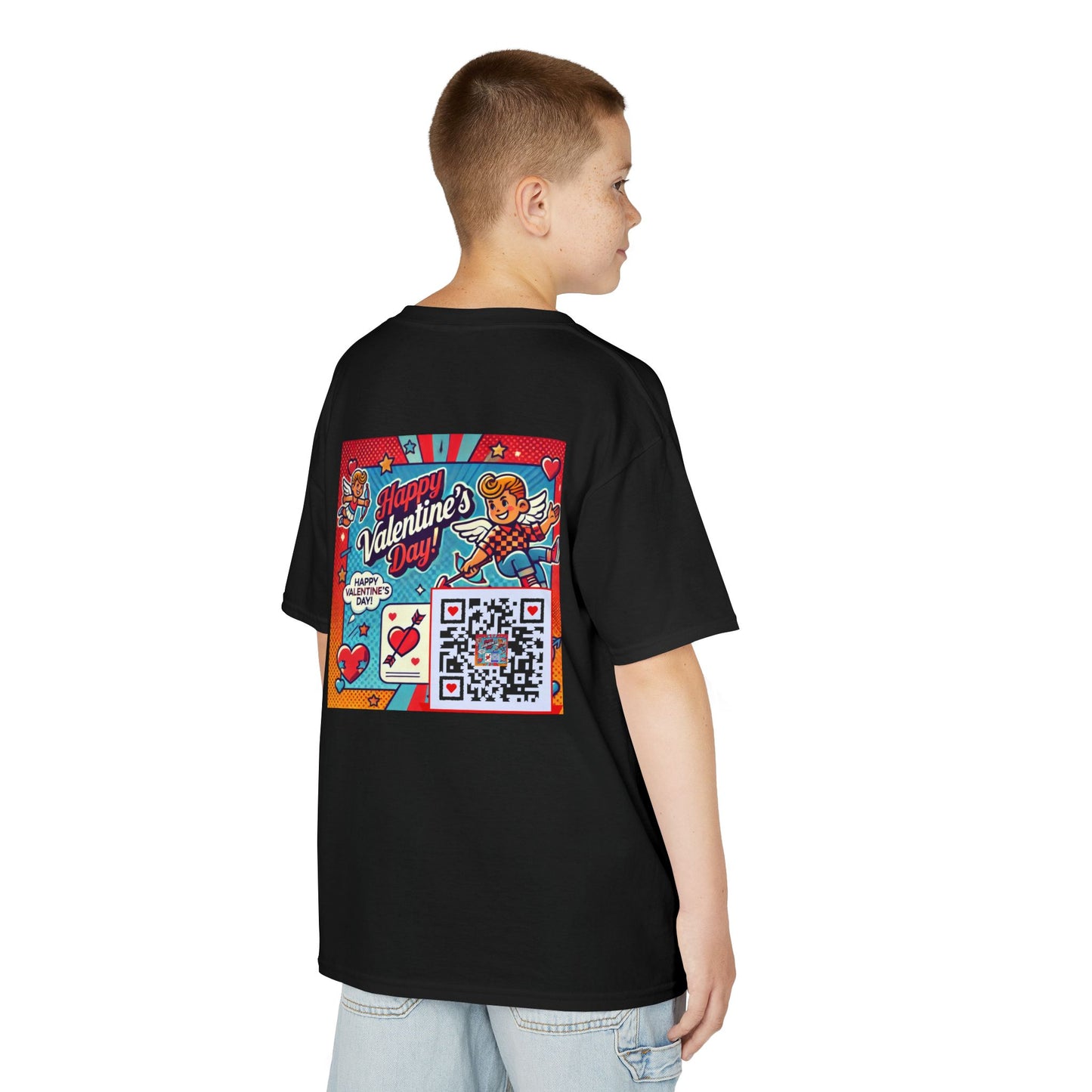 Valentines Day QR Code Kids Tee