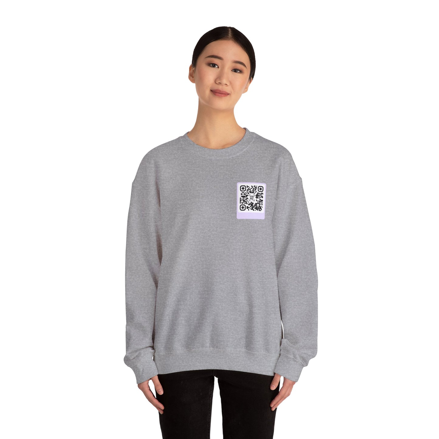 Scannable 'Someone Loves You' QR Crewneck Sweatshirt