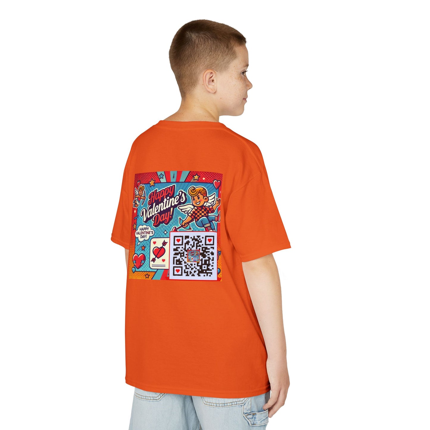 Valentines Day QR Code Kids Tee