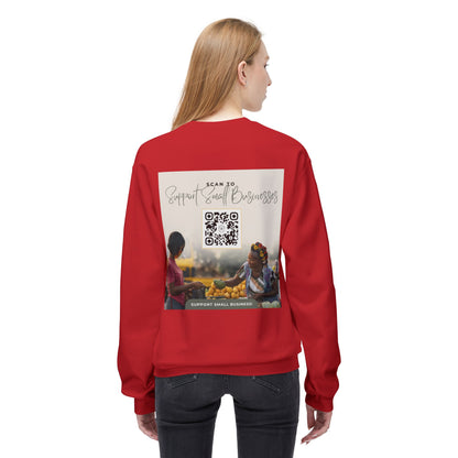 Support Small Business - Unisex Midweight Softstyle Fleece Crewneck Sweatshirt