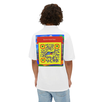 QR Custom "Sflo Bros Bounce house" Men's Piqué Polo