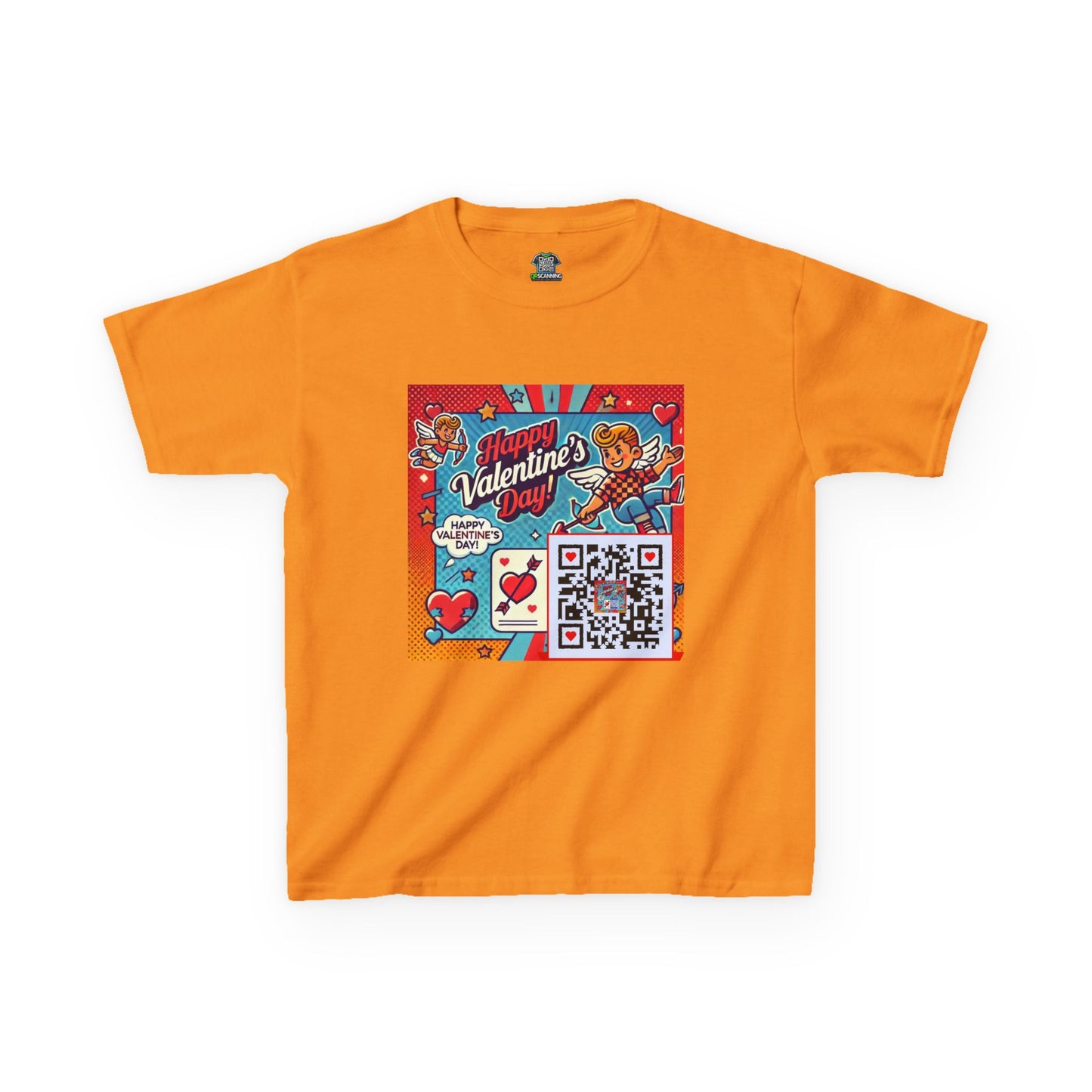 Valentines Day QR Code Kids Tee