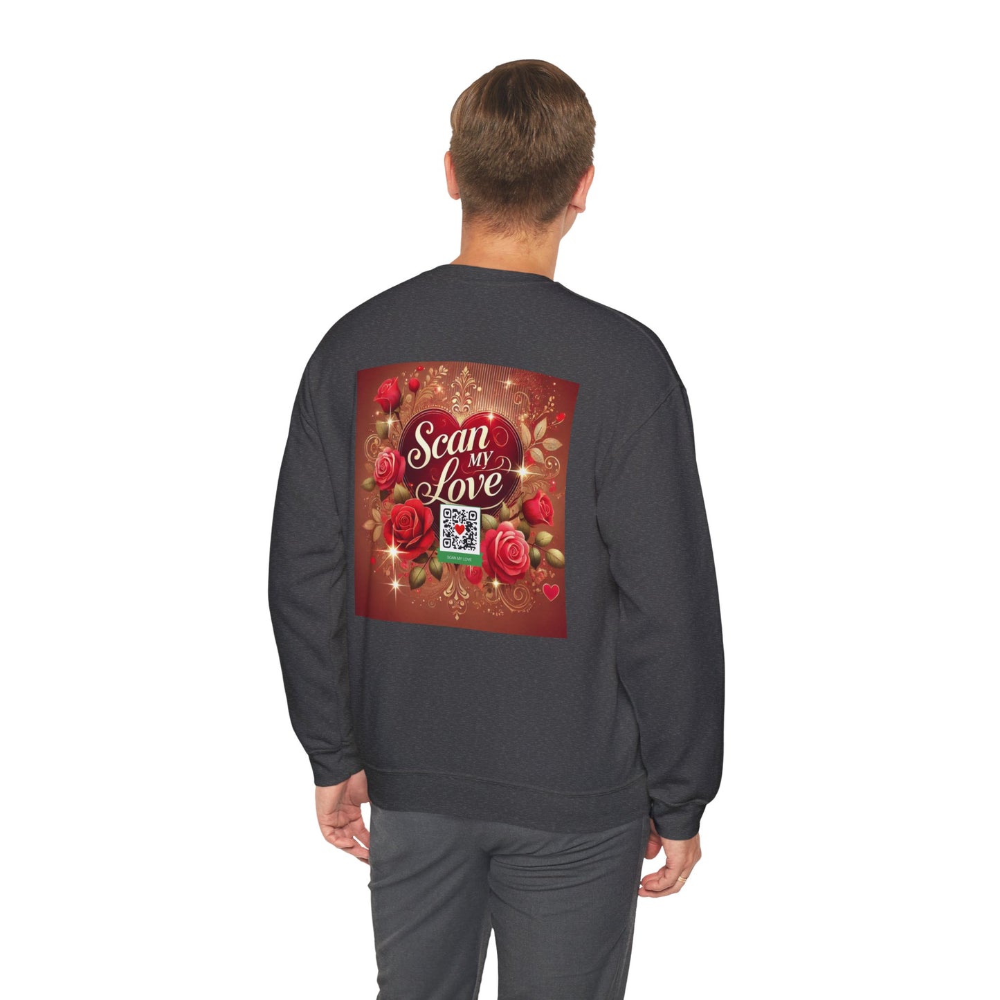 Scan My Love - Unisex Heavy Blend™ Crewneck Sweatshirt