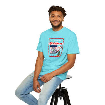 Unisex Christmas Spirit Garment-Dyed Shirt