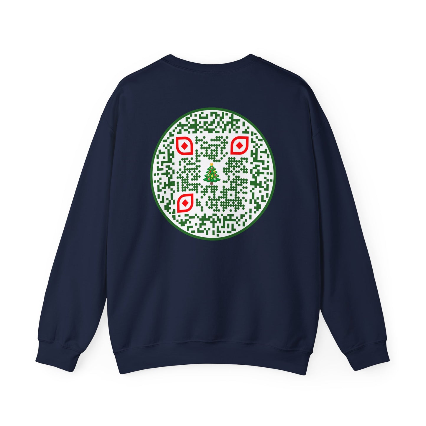 QR-Enabled Festive Crewneck Sweatshirt