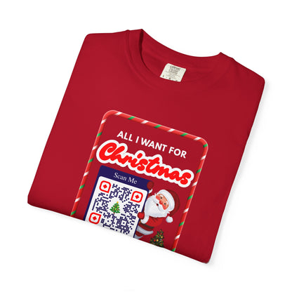 Unisex Christmas Spirit Garment-Dyed Shirt