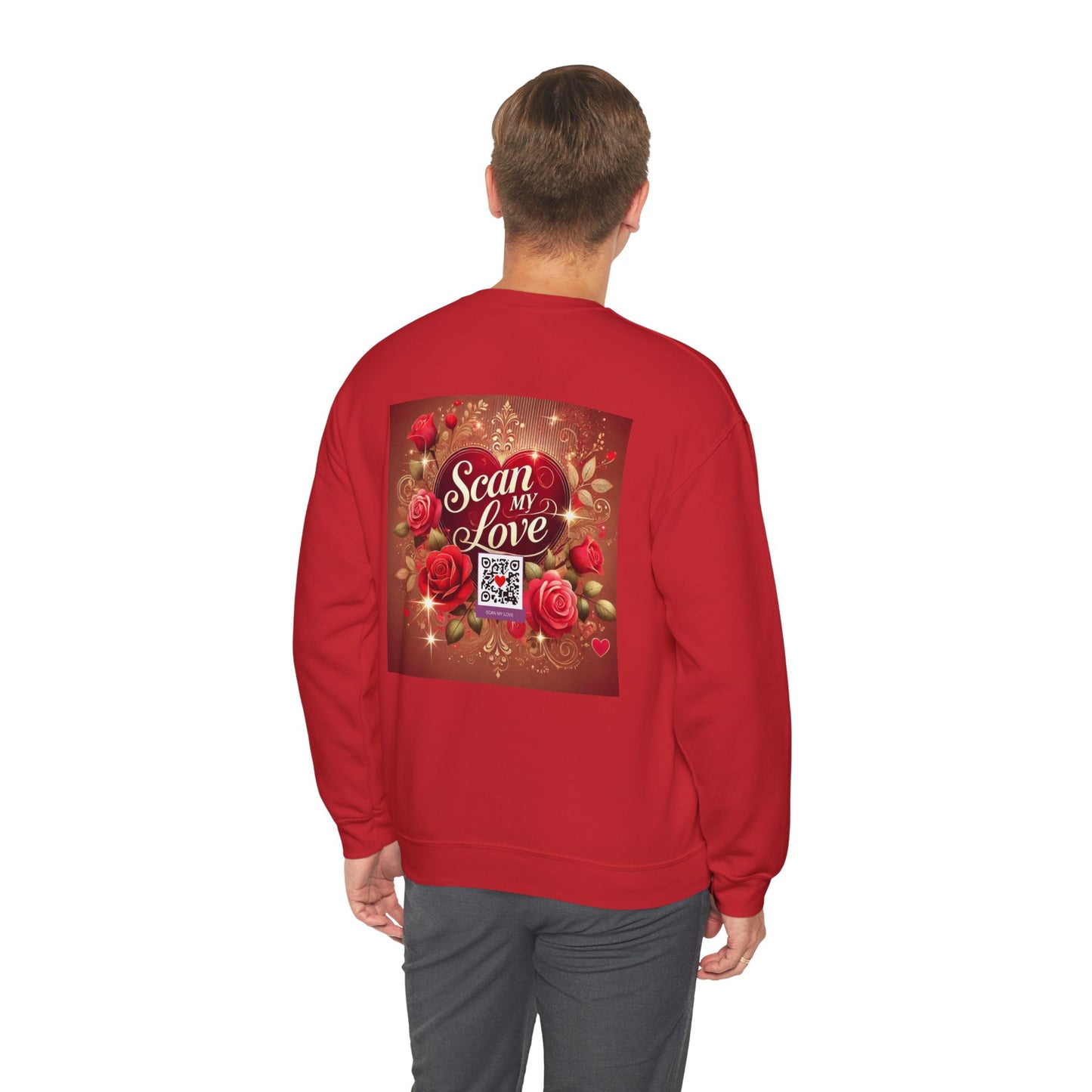 Scan My Love - Unisex Heavy Blend™ Crewneck Sweatshirt