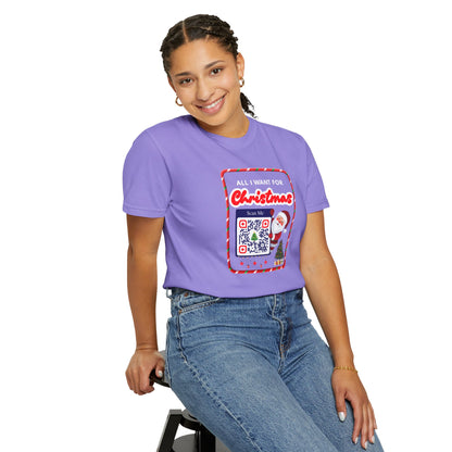 Unisex Christmas Spirit Garment-Dyed Shirt