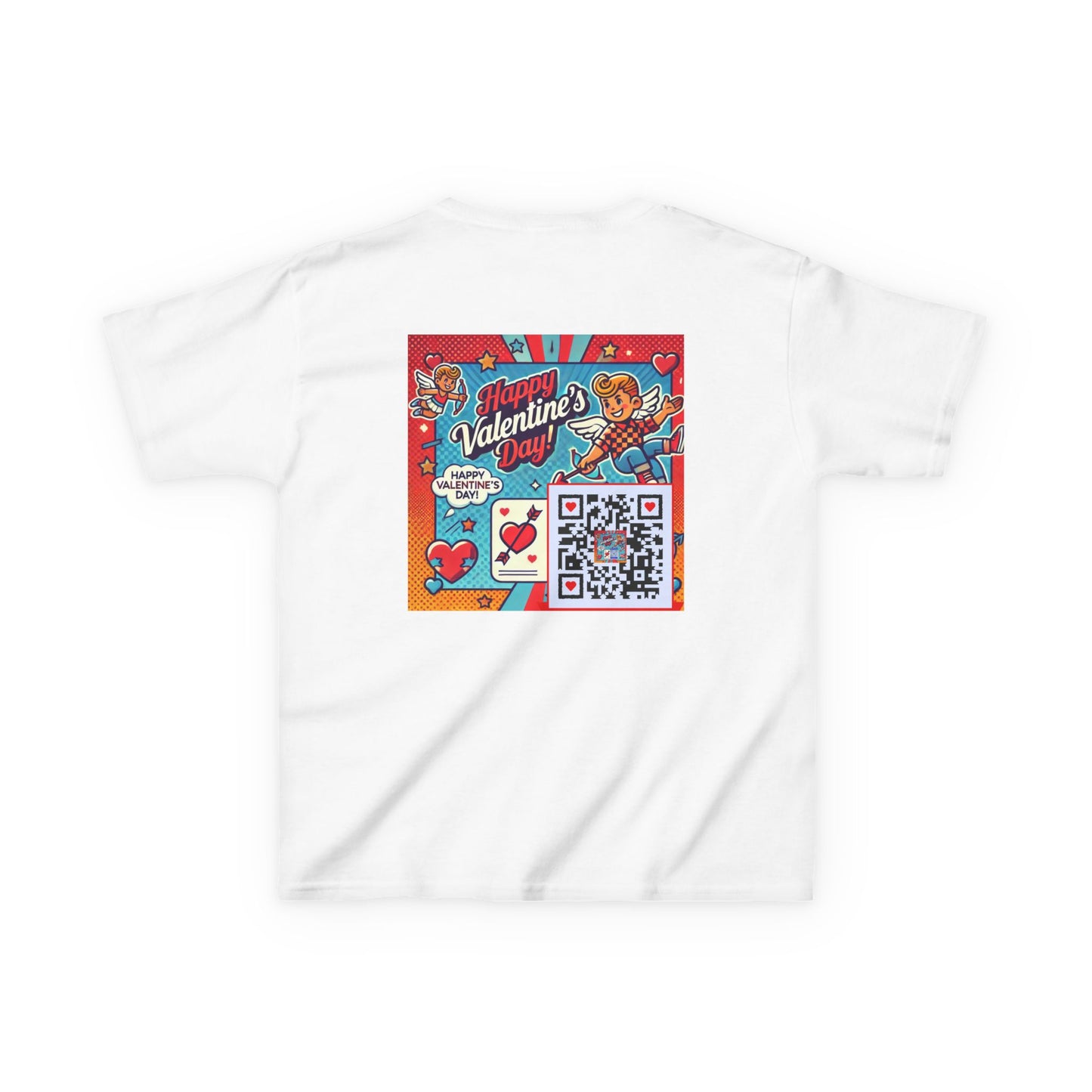 Valentines Day QR Code Kids Tee