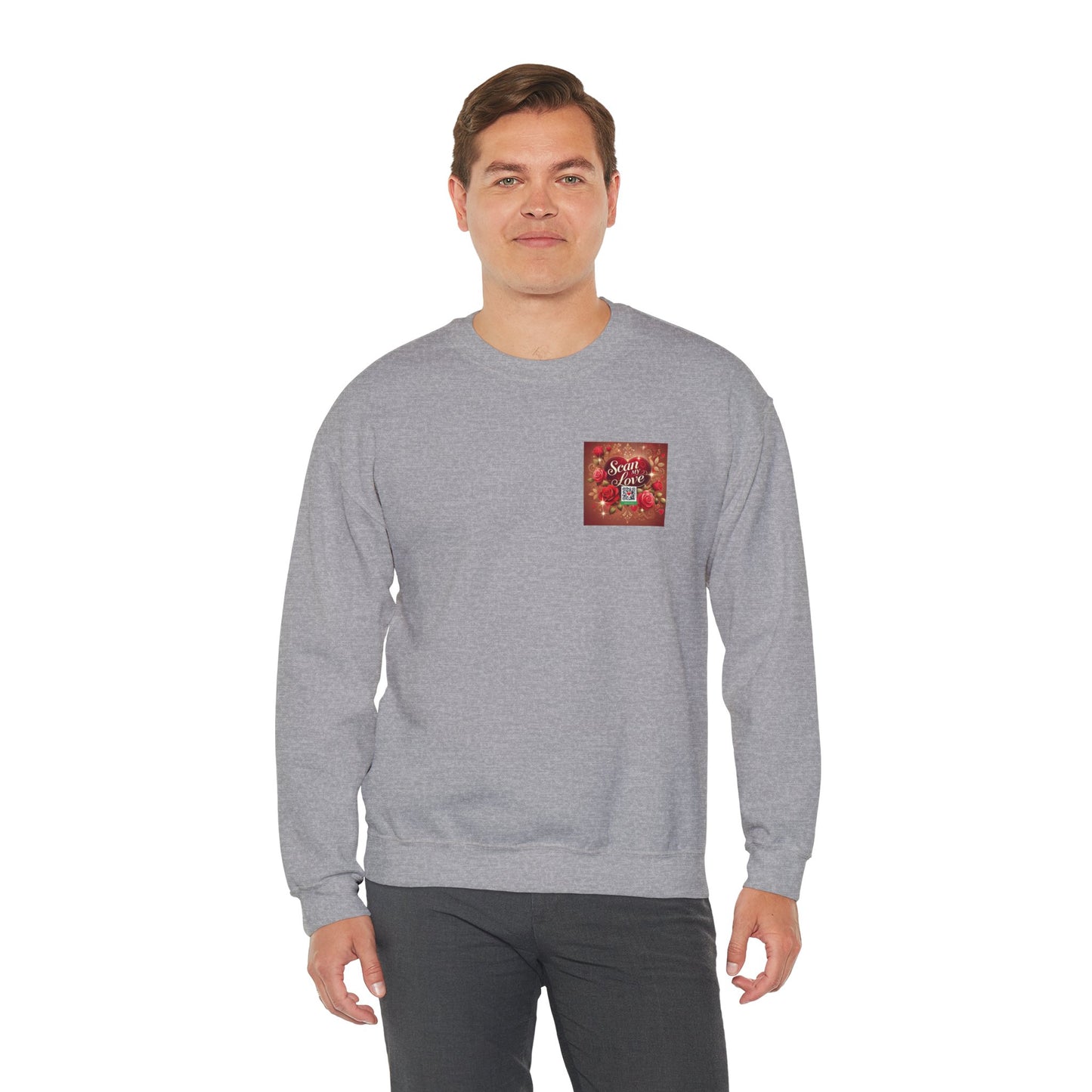 Scan My Love - Unisex Heavy Blend™ Crewneck Sweatshirt