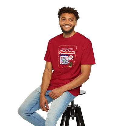 Unisex Christmas Spirit Garment-Dyed Shirt