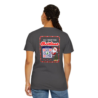 Unisex Christmas Spirit Garment-Dyed Shirt