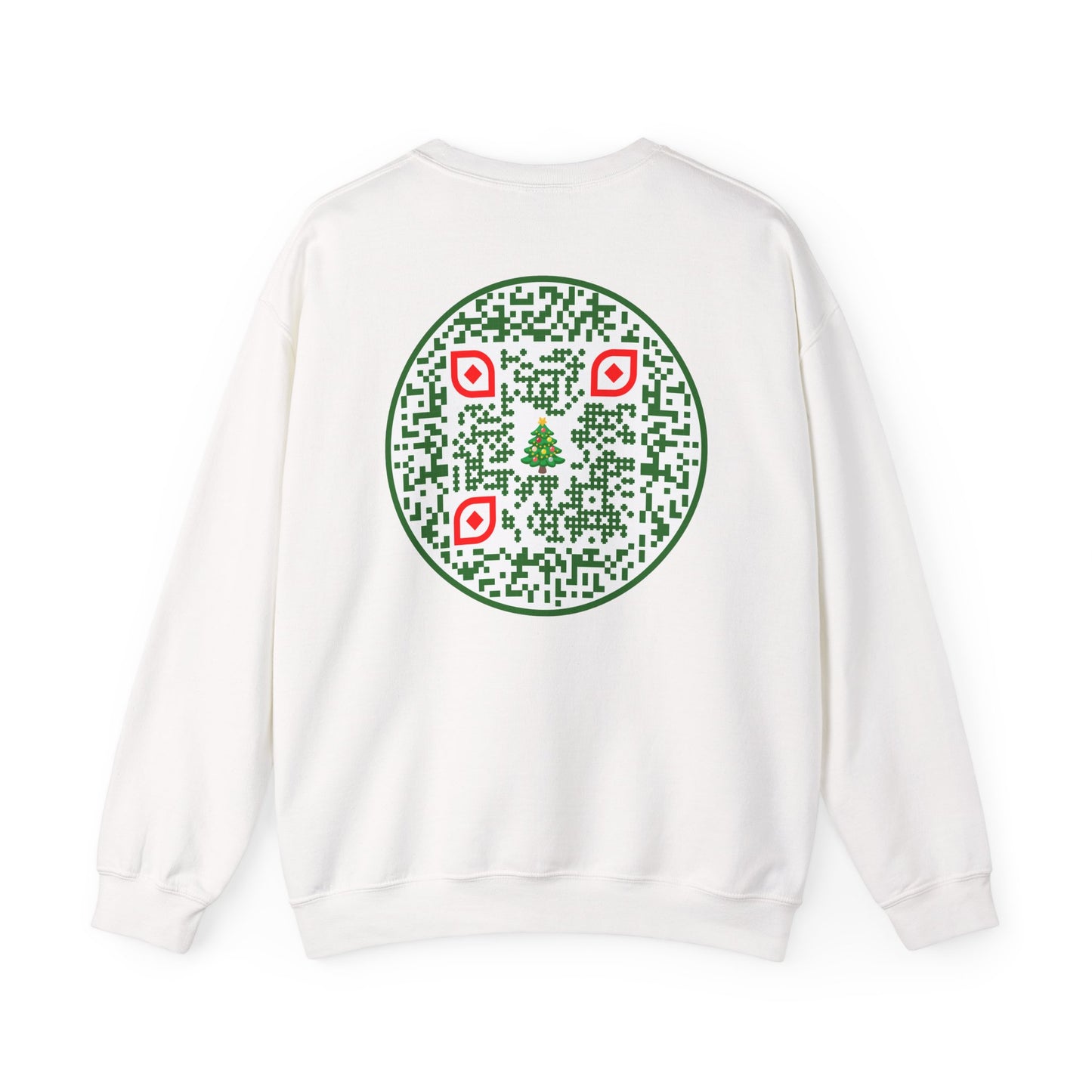 QR-Enabled Festive Crewneck Sweatshirt