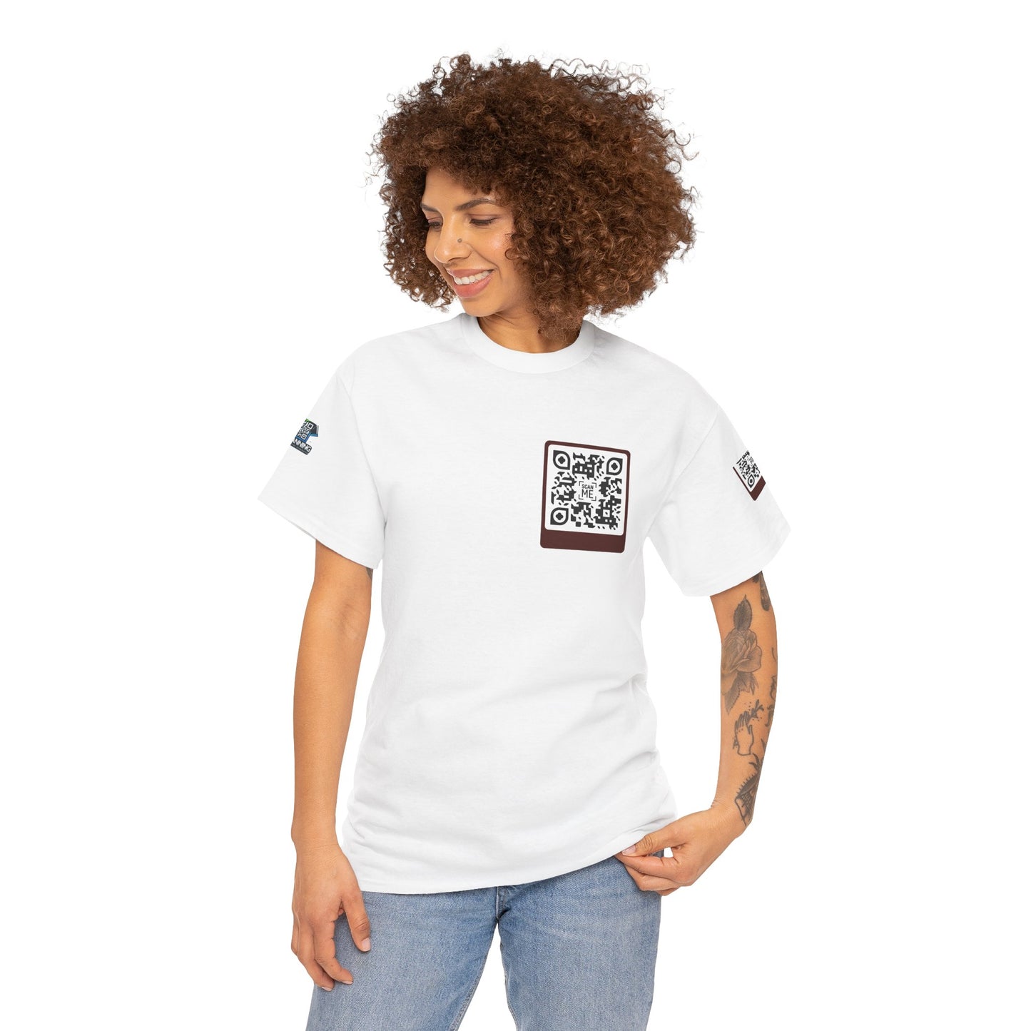 Scannable 'Smile' QR Code Tee