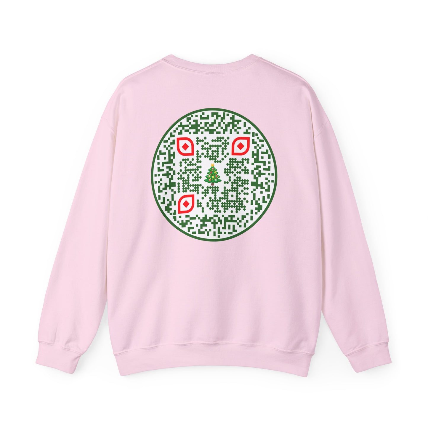 QR-Enabled Festive Crewneck Sweatshirt
