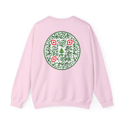 QR-Enabled Festive Crewneck Sweatshirt