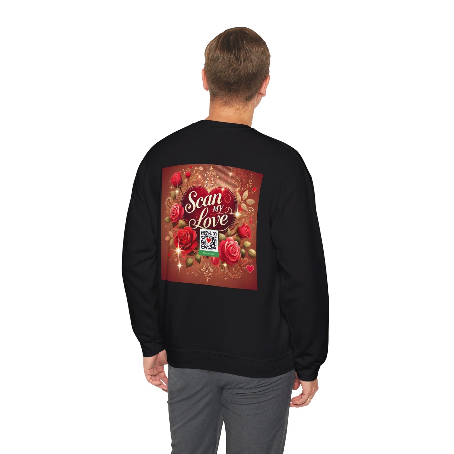 Scan My Love - Unisex Heavy Blend™ Crewneck Sweatshirt