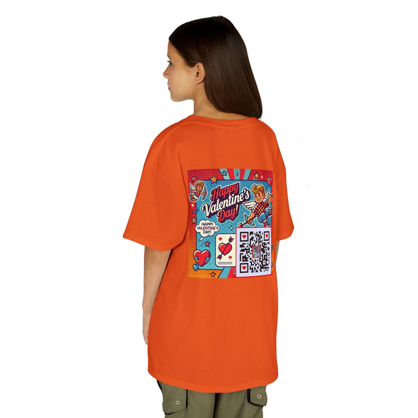 Valentines Day QR Code Kids Tee