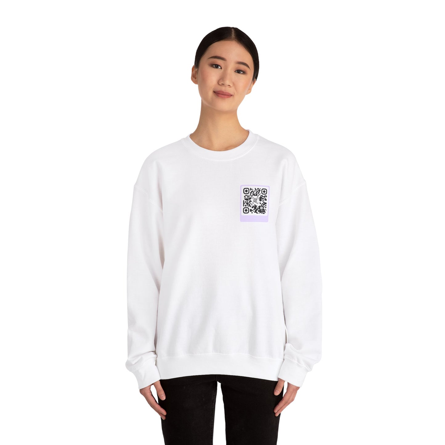 Scannable 'Someone Loves You' QR Crewneck Sweatshirt