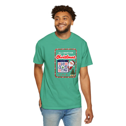 Unisex Christmas Spirit Garment-Dyed Shirt