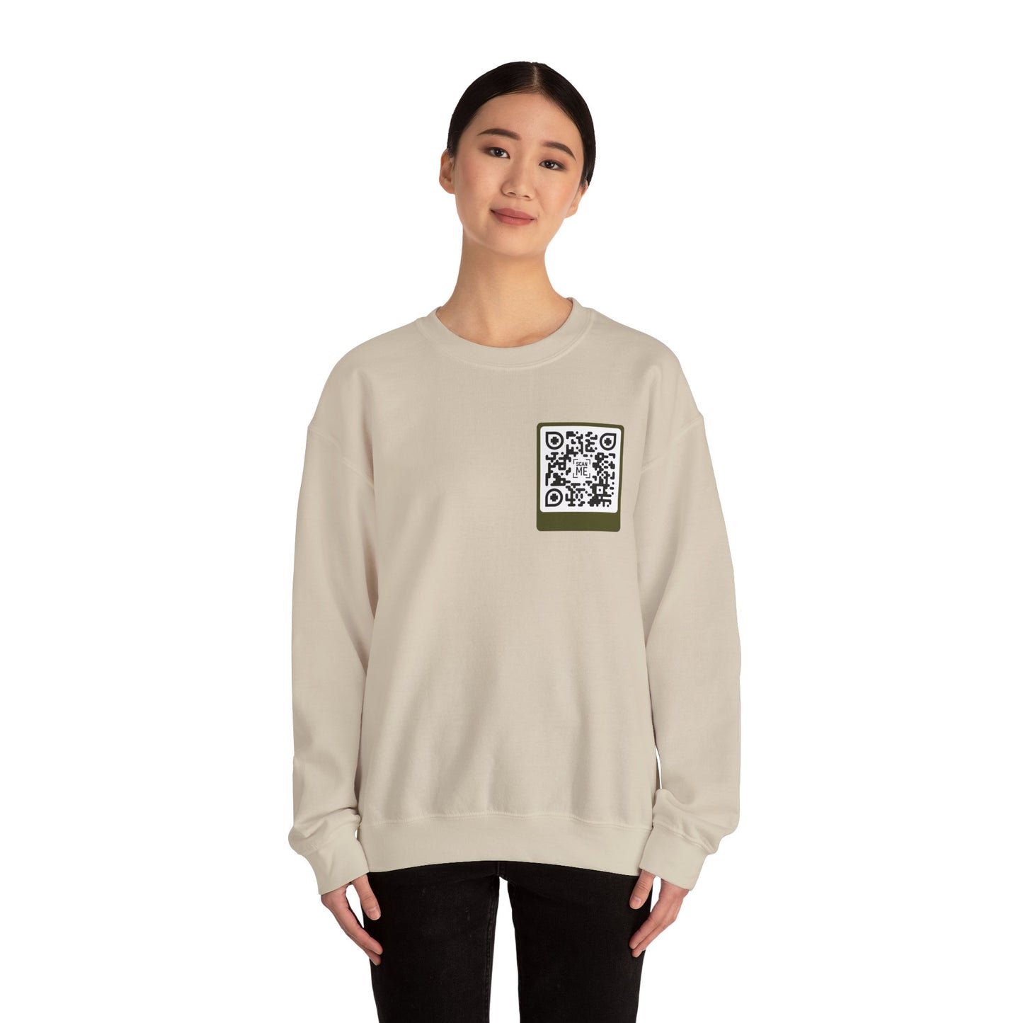 Scannable ‘Spread Love’ QR Sweatshirt