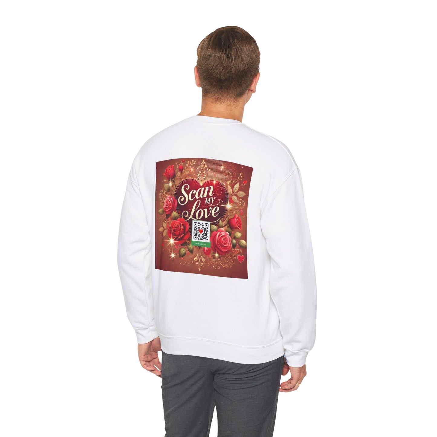 Scan My Love - Unisex Heavy Blend™ Crewneck Sweatshirt