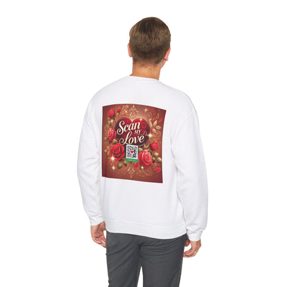 Scan My Love - Unisex Heavy Blend™ Crewneck Sweatshirt