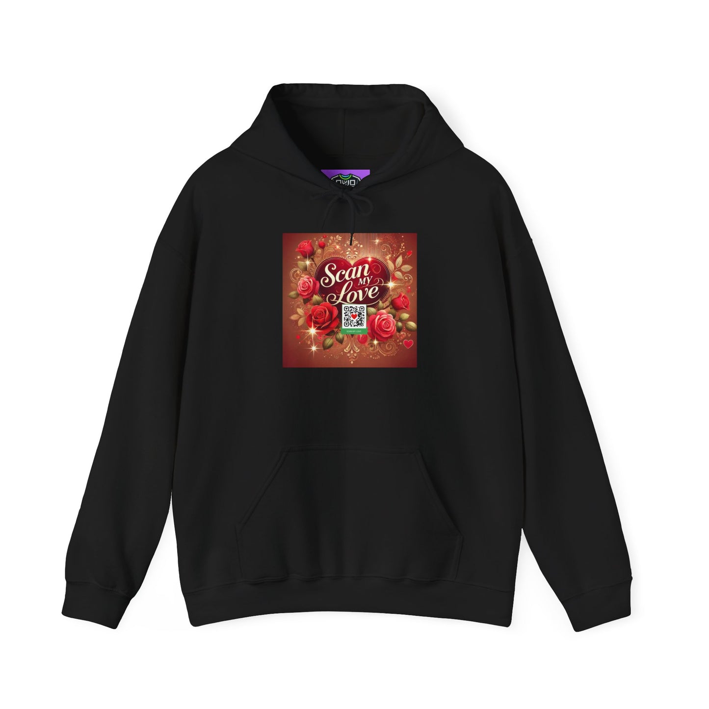 Scan My Love - Unisex Heavy Blend™ Hooded Sweatshirt