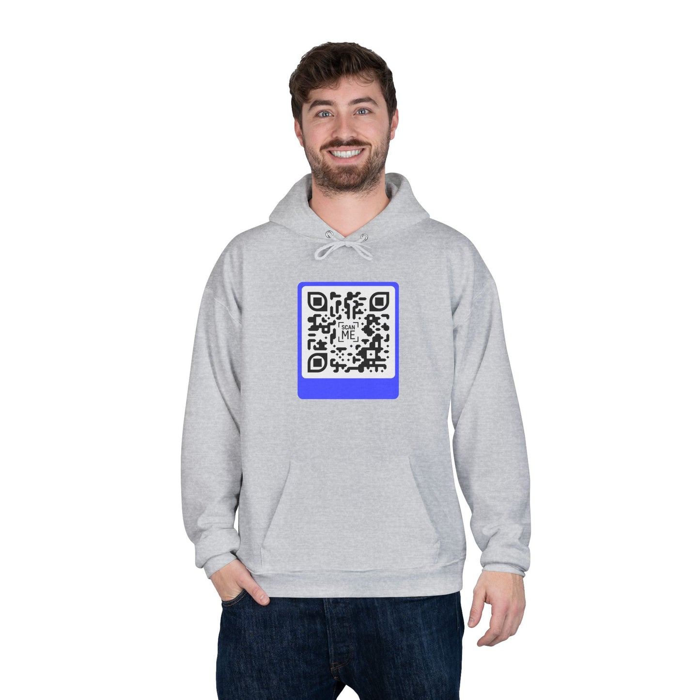 Scannable 'Smile' QR Code Hoodie