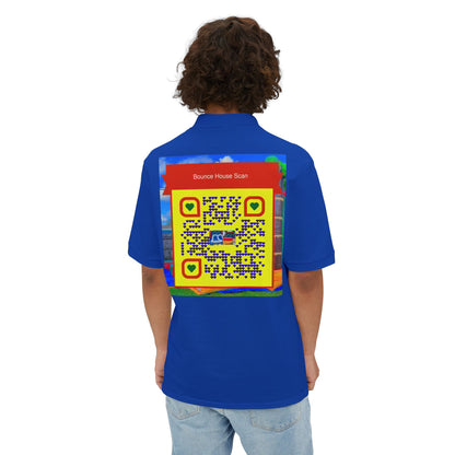 QR Custom "Sflo Bros Bounce house" Men's Piqué Polo
