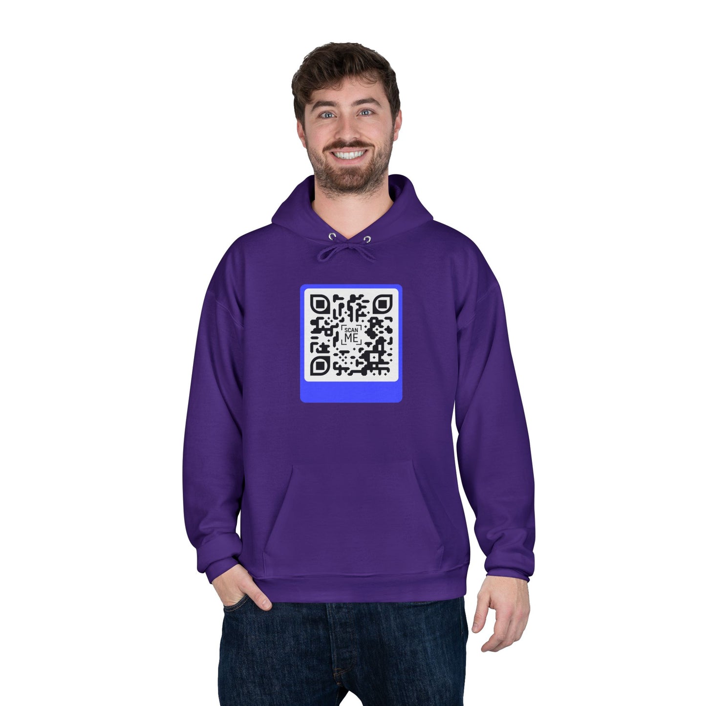 Scannable 'Smile' QR Code Hoodie