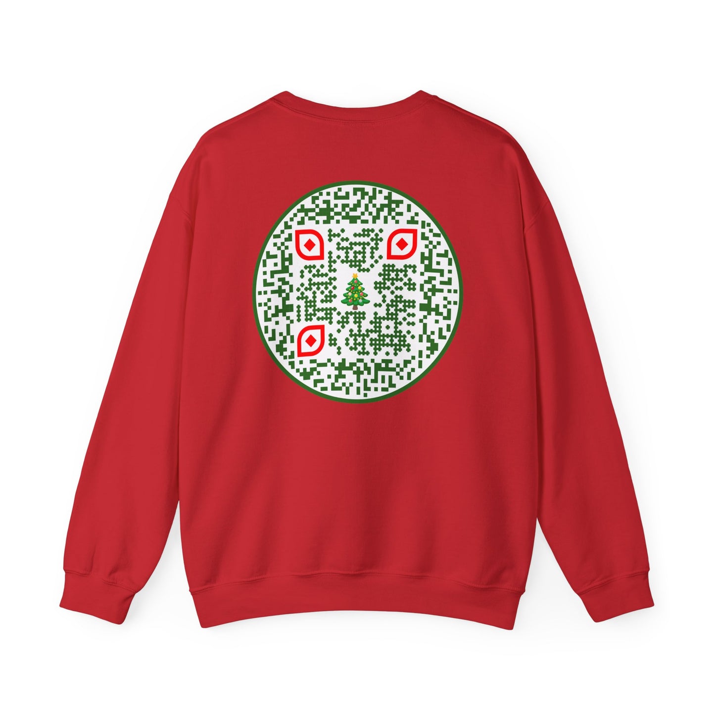 QR-Enabled Festive Crewneck Sweatshirt