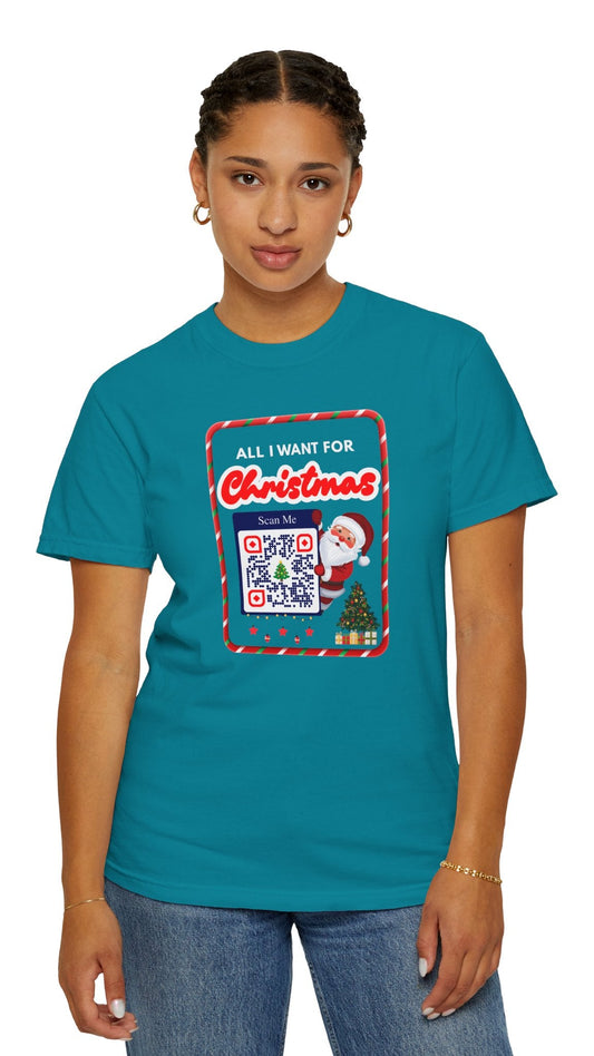 Unisex Christmas Spirit Garment-Dyed Shirt