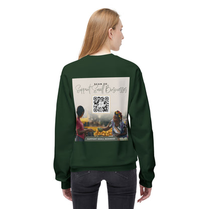 Support Small Business - Unisex Midweight Softstyle Fleece Crewneck Sweatshirt