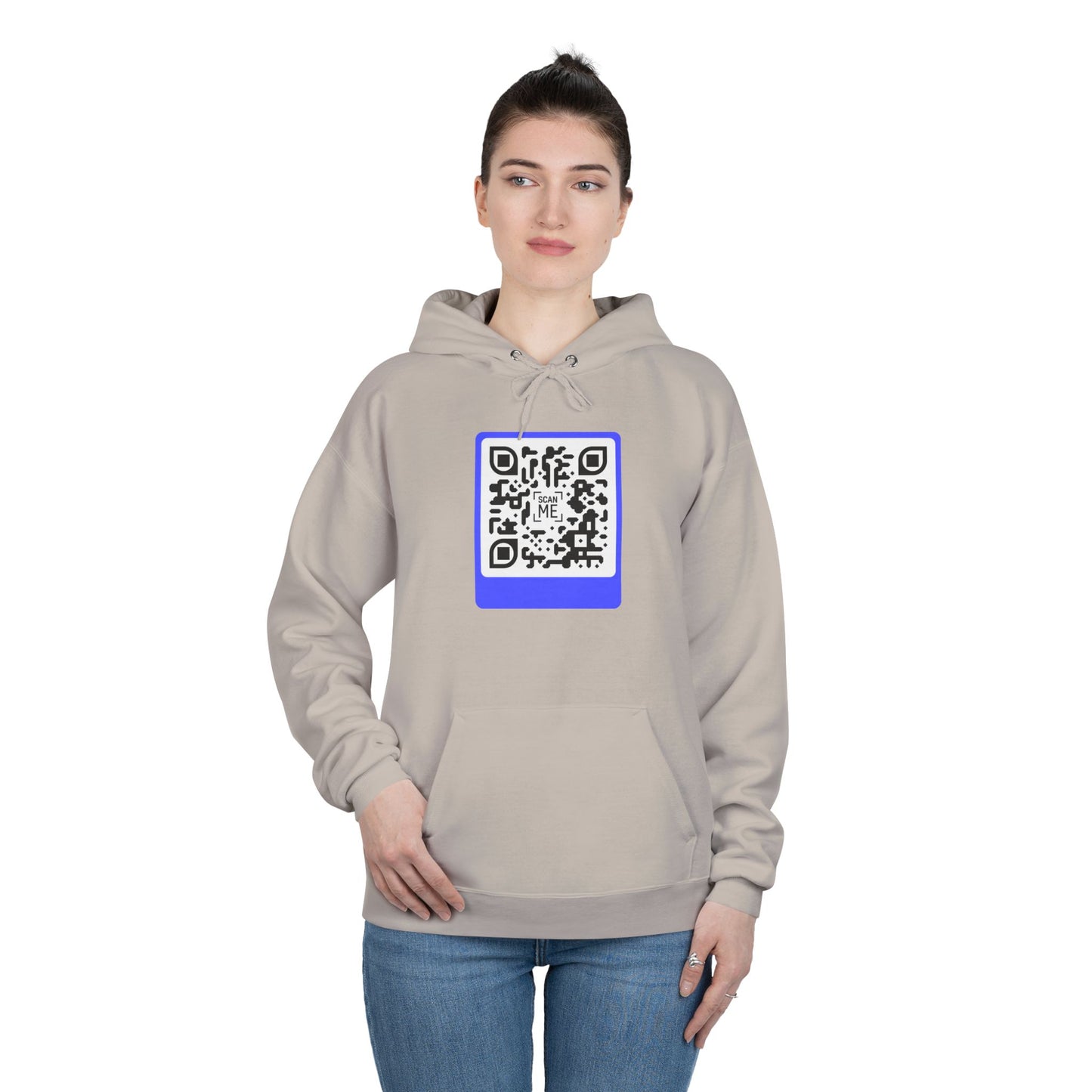 Scannable 'Smile' QR Code Hoodie