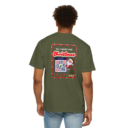 Unisex Christmas Spirit Garment-Dyed Shirt